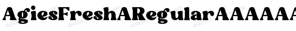 AgiesFresh Regular字体转换